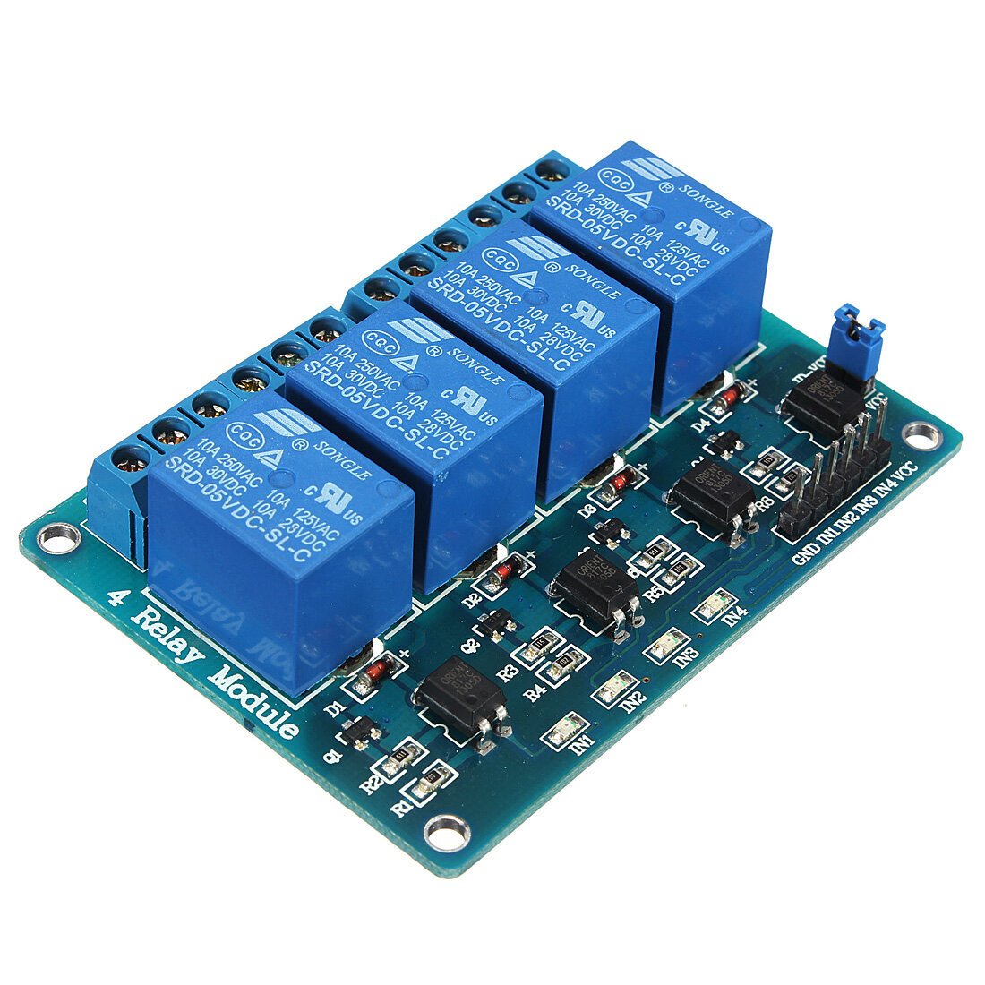 4-Channel 5V Relay Module (Songle SRD-05VDC-SL-C)