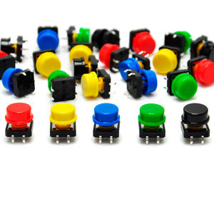 Gikfun 12×12×7.3mm Tact Tactile Push Button Switch Kit (25pcs)